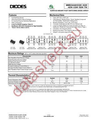 MMBD4448HADW-7-F datasheet  